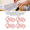 100 Pcs Rabbit Shaped Paper Clip Creative Cute Cartoon Animal