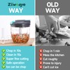 Ziweaye Manual Food Processor Vegetable Chopper, Portable Hand Pull String