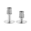 QWORK Stainless Steel Adjustable Flange Feet, 8-Pack for 1 5/8"