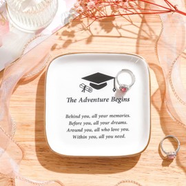 Titanape Graduation Gifts for Her Trinket Dish, 2023 Graduation Presents for High School/College/Middle School Graduate Masters Nurses Students Best Friend Sister Daughter