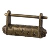 Metal Chinese Old Style Vintage Antique Password Lock Padlock for