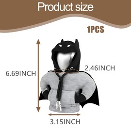 louuuou 1 PC Bat Gear Stick Hoodie, Creative Gear Stick Cover Universal Gear Knob Cover Gearstick Hoodie for Interior Car Decorations