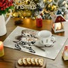Artoid Mode Snowman Snowflake Let It Snow Christmas Place Mats