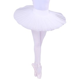 woosun Ladies Professional Ballet Tutu Adult 5Layers Organdy Platter Dance Costume Tutus Skirt