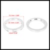 Hihaha 4pcs 73.1 to 57.1 mm Aluminium Alloy Car Hub