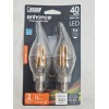 Feit Electric LED 40W ENHANCE Vivid Natural CA-10 Flame Tip