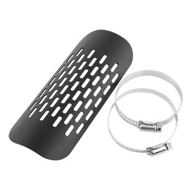 Qiilu Heat Protection Plate, 2 Universal Motorcycle Exhaust Muffler Heat Shield Cover (Swarchz)