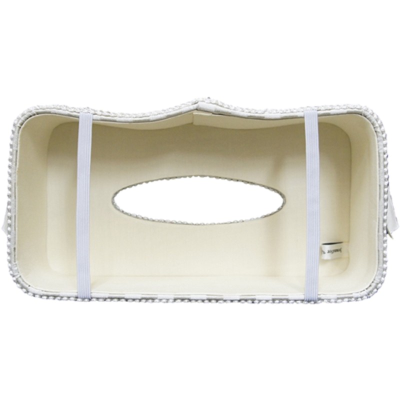Jennifer Taylor 32795TB Ribbon Cartenage Haruno Gray Tissue Box