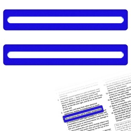 2Pcs Mahjong Line Finder, Mahjong Card Line Guide Bright Acrylic Mahjong Line Reader Tracker Ruler Marker Strips Mahjong Rules Helper Mahjong Accessories Mah Jongg Gifts for Beginner Players（Blue