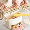 Ice Cube Tray with Lid and Ice Storage Bin, 52