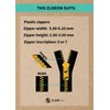 ZlideOn Zip Replacement - Silver, Normal (L) - Instant Zipper