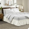 Bare Home Wrap Around Bed Skirt - Adjustable and Ruffled