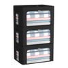 3Pack Foldable Storage Bins - Frame Storage Box Linen Fabric