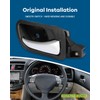 LUJUNTEC Interior Front Driver Left Passenger Right Side Door Handle