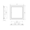 200 x 200 mm Metal Inspection Flap Anthracite Inspection Door