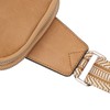 Sling Bag Shoulder Backpack Retro Zipper Multiple Compartments Widened Strap