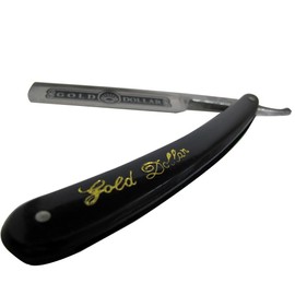 Personal Men's Straight Edge Sharp Shaving Razor Stainless Steel 3" Blade Black Handle