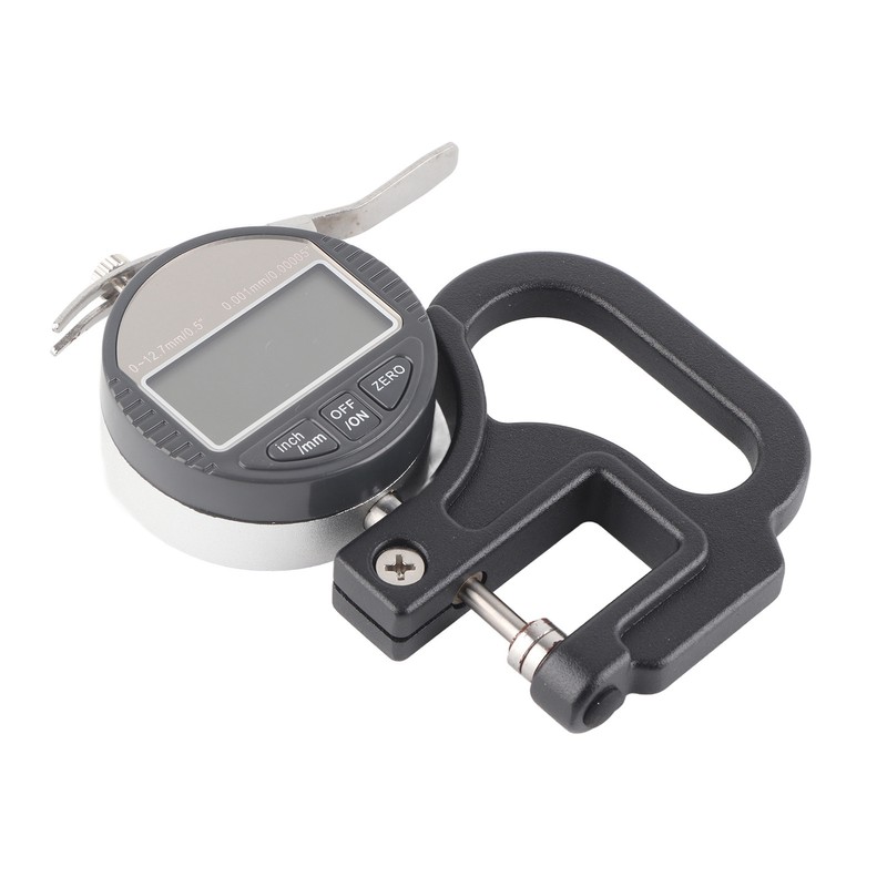 Digital Display Paper Leather Cloth Thickness Gauge Measuring Tool Range