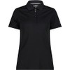 CMP Polo Piquet in Tinta Unita, Donna, Nero-Graffite, 44