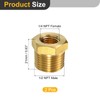 sourcing map 2Pcs 1/2 NPT Male x 1/4 NPT Female