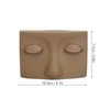 Eyelash Mannequin Practice Lash Makeup Head Practice 3 Pairs Dual