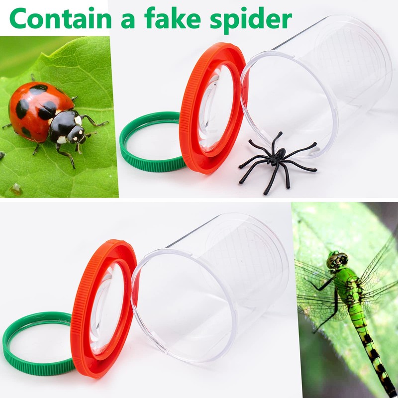 Insert Bug Viewer for Kids, 4PCS Magnifying Insect Box Bug