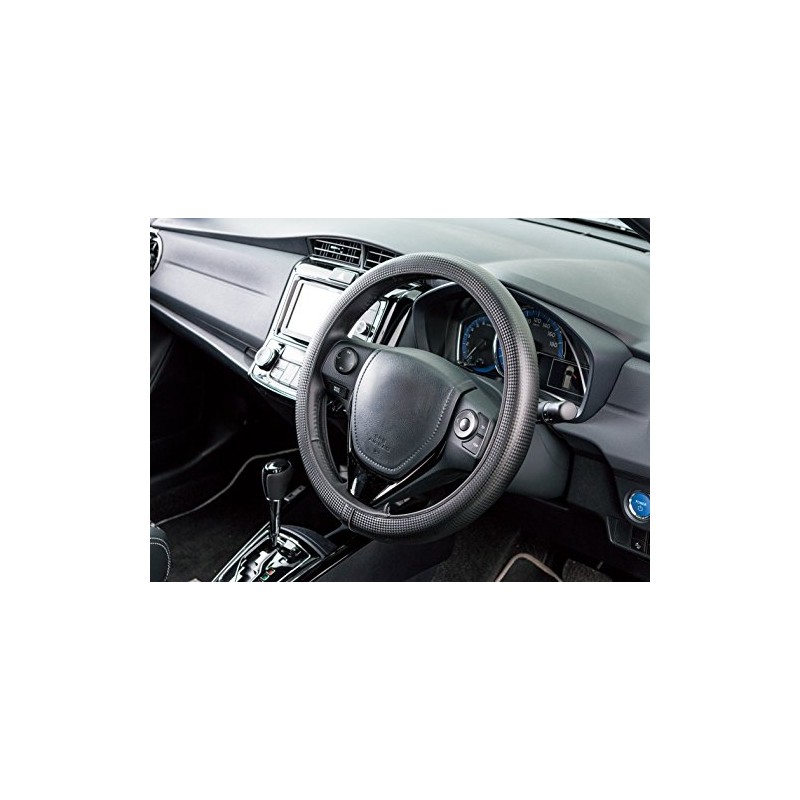 Bonform 6704-15BK Steering Wheel Cover Neo Fit Carbon Light/Regular Car