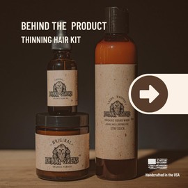 Johnny Slicks Hair and Beard Grooming Kit | Organic Pomade, Beard Oil, Beard Wash | USA Made, Veteran Owned (Anti-Itch, Anti-Dandruff, Promotes Growth), Original Scent