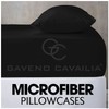 Microfiber Pillow Cases 2 Pack - Plain Dyed Housewife Pillowcases