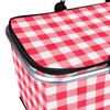 Picnic Basket Foldable Oxford Cloth Insulated Storage Basket with Check