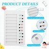 Pack of 2 Checklist Memo Plastic Board, Removable Reusable Memo