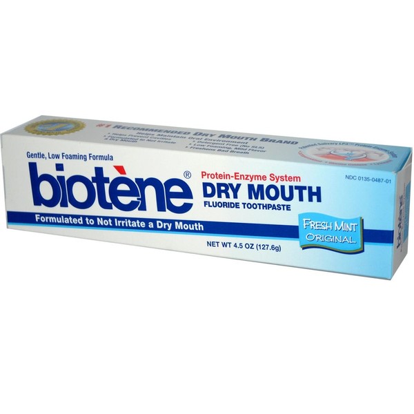 Biotene Toothpaste, Fresh Mint, 4.3 Ounce (Pack of 6) ,Biotene-wf
