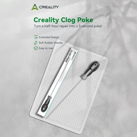 Creality Clog Poke Herramienta de impresión 3D para boquillas extrusoras de limpieza de 210 mm con mango de goma suave de 1,5 mm de diámetro, fácil de limpiar boquillas de filamento de 1,75 mm