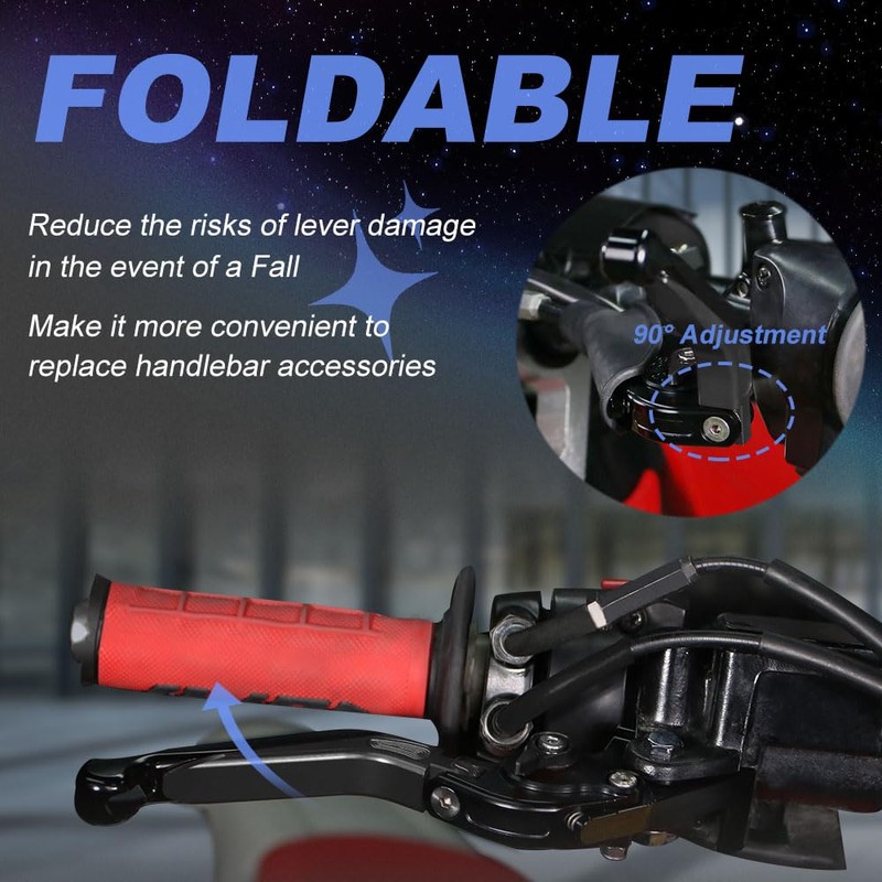 Mantt Brake Clutch Lever Set Fit for KLR650 KLR 650