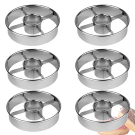 Donut Cutter, 3.86 Inch Stainless Steel Doughnut Cutters Mold, Baking Tools for Making Donuts and Mousse Ring Cookie