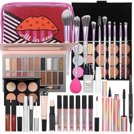 Travel Makeup Kit, Makeup Kit For Women Full Kit, Makeup Kit for  Ages 8-12, Makeup Set For Teens  Beginner Make Up Kits For Adult Holiday  Set - Color: kit023