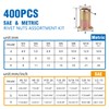 EilxMag Rivet Nut Tool Kit, 400pcs SAE & Metric Rivet