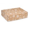 Kraft Snowflakes Gourmet Shipping Boxes - 12 x 9 x