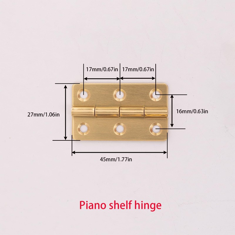 XUYIYUE Piano Music Table Hinge Brass Hinge Straight Edge Upright