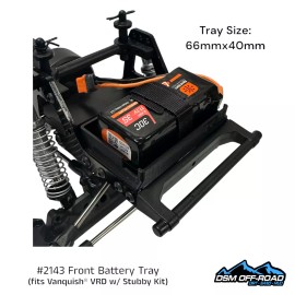 For Vanquish Front Battery Tray for Vanquish VRD Carbon, Kit & Stance with Stubby Kit