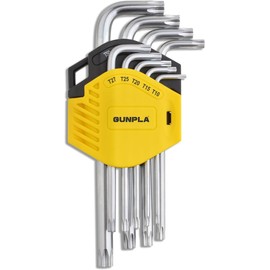 Gunpla Star Wrench, Torx Wrench, Anti-Fiddling, 9-Piece Set, Star Screwdriver, Hex Lobe Wrench Set