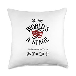HMB Designs As You Like It Shakespeare for Youth Throw Pillow, 18x18, Multicolor