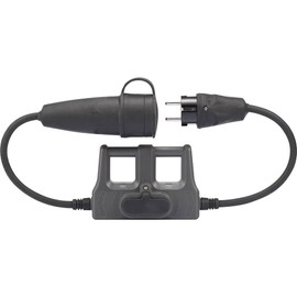 VOLTCRAFT Messadapter Schutzkontakt-Gummi-plug - Schutzkontakt-Gummi-clutch DLA-1L 16