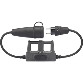VOLTCRAFT Messadapter Schutzkontakt-Gummi-plug - Schutzkontakt-Gummi-clutch DLA-1L 16