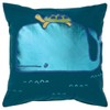 NIKTI BLAVINGAD Cushion Cover – Whale Pattern, Blue-Green – 50x50