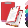 WENYA A4 Clipboard with Storage, Plastic A4 Clipboard Folder Storage