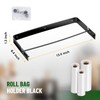 Otoolling Stainless Steel Produce Bag Roll Holder Wall Mount Plastic