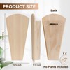 Boho Arched Wood Wall Vase for Flower, Farmhouse Wall Planter