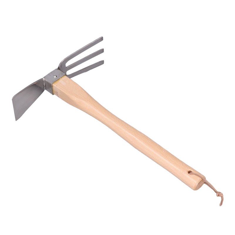 Hoe Rake Hand Tool Simple Practical Fine Workmanship Beech Handle