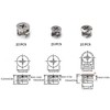 75pcs Cam Nut Eccentric Furniture Cam Nut Connector Fixing Hardware